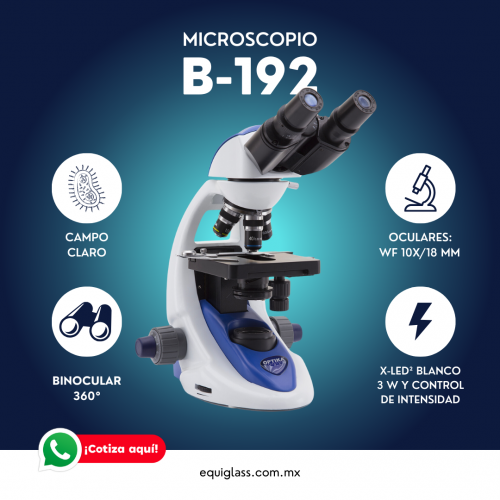 Microscopio biolgico binocular de campo claro