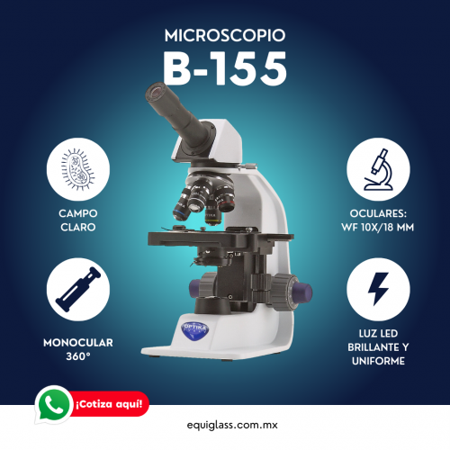 Microscopio biolgico monocular de campo claro 