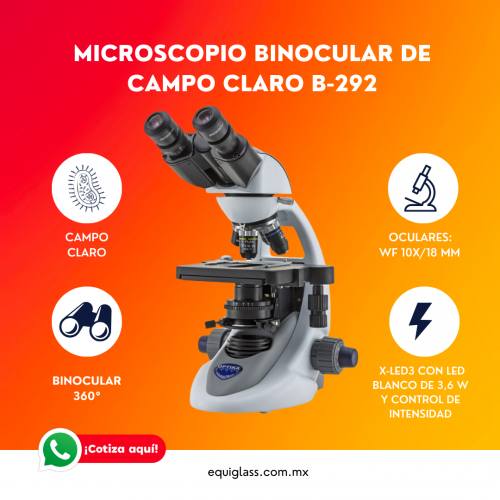 Microscopio biolgico de laboratorio binocular de campo claro