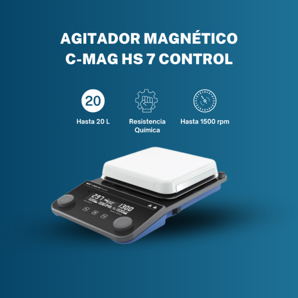 Parrilla de Calentamiento con Agitación IKA C-MAG HS 7 Control | 7" | Digital | Hasta 20 L