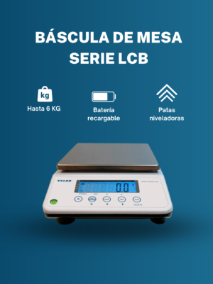 Báscula digital de precisión de 10 kg para laboratorio e industria modelo LCB12