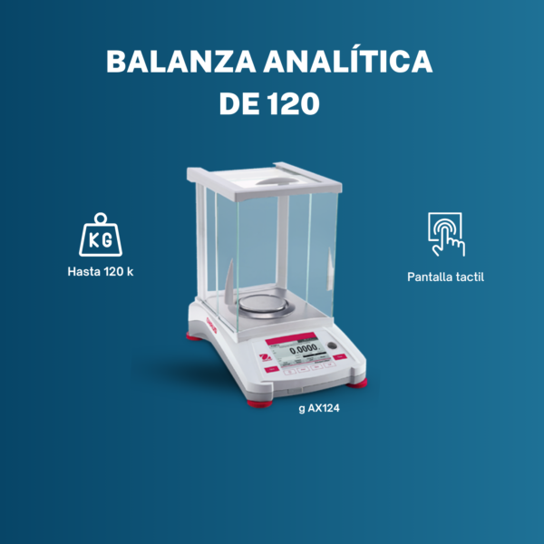 Balanza analítica de 120 g