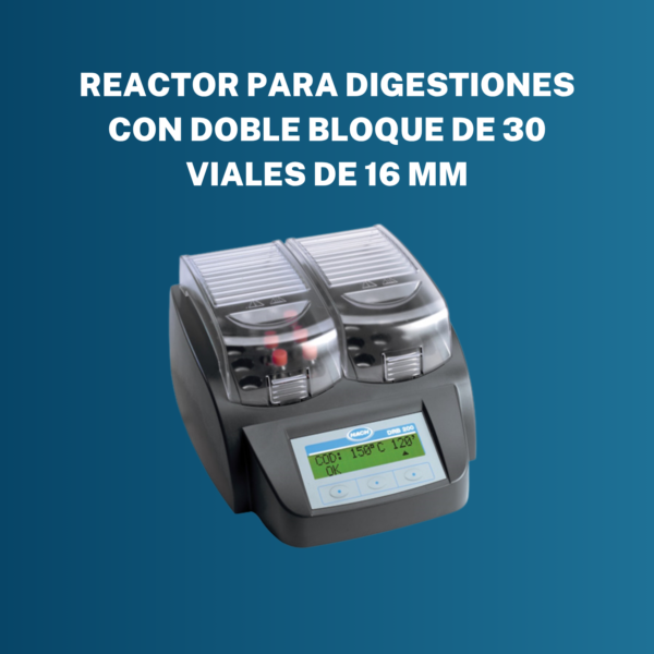 Reactor para Digestiones con Doble Bloque de 30 Viales de 16 mm DRB200