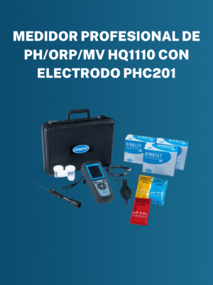 Medidor Profesional de pH/ORP/mV HQ1110 con Electrodo PHC201