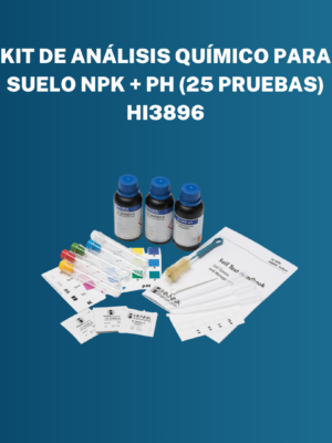 Kit de Análisis Químico para Suelo NPK + pH (25 pruebas) HI3896