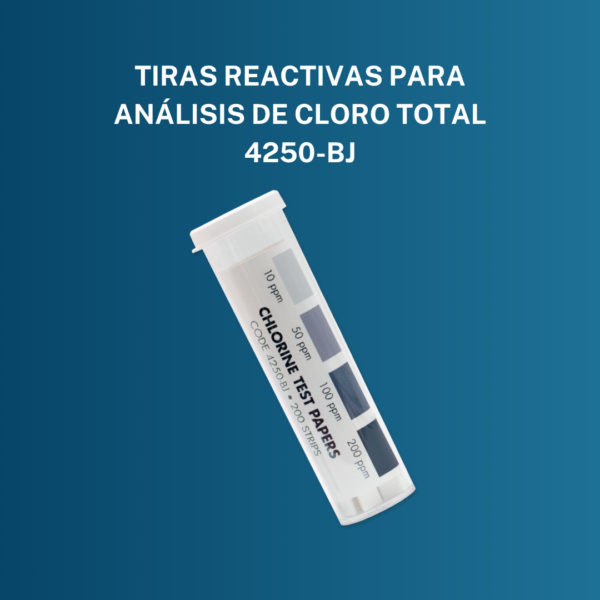 Tiras Reactivas para Análisis de Cloro Total 4250-BJ