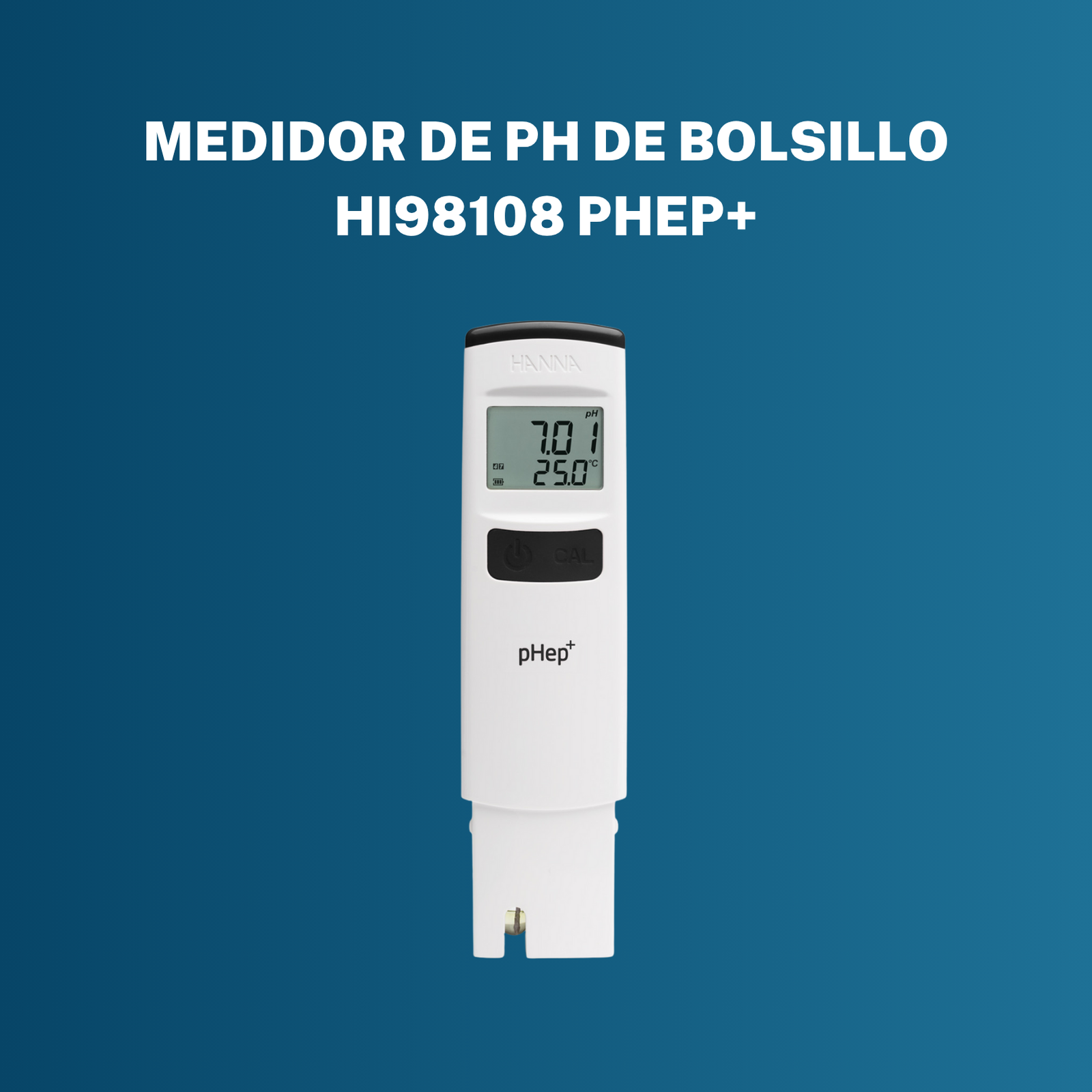 Medidor de pH de Bolsillo HI98108 pHep+